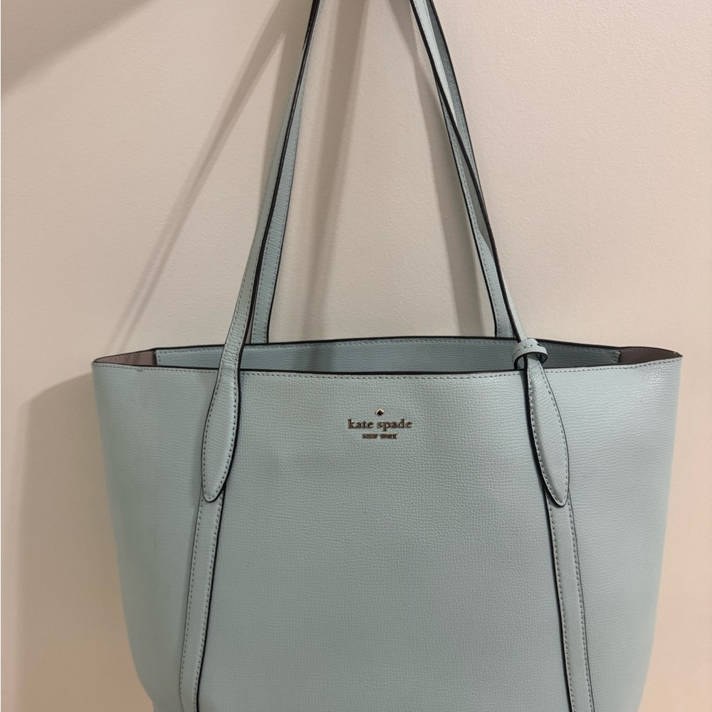 Kate Spade Light Blue Tote Bag and matching wallet